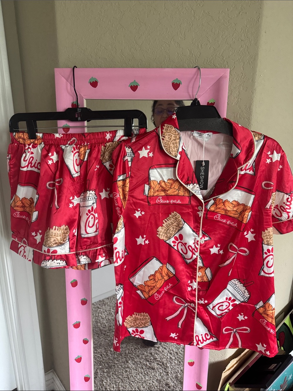 NWT Pajama Set - Short Sleeve Top & Shorts SZ M